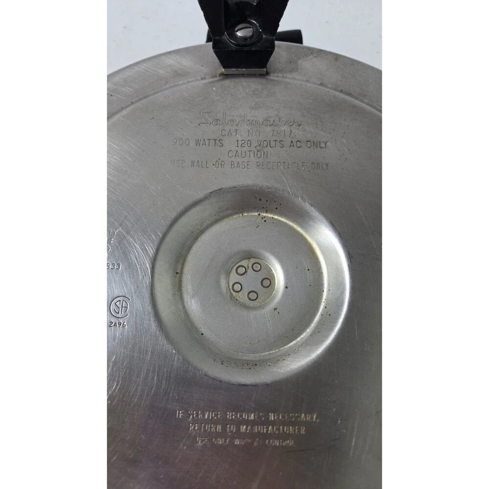 Saladmaster 7817 Electric Skillet Stainless Steel - NO LID Tested Works